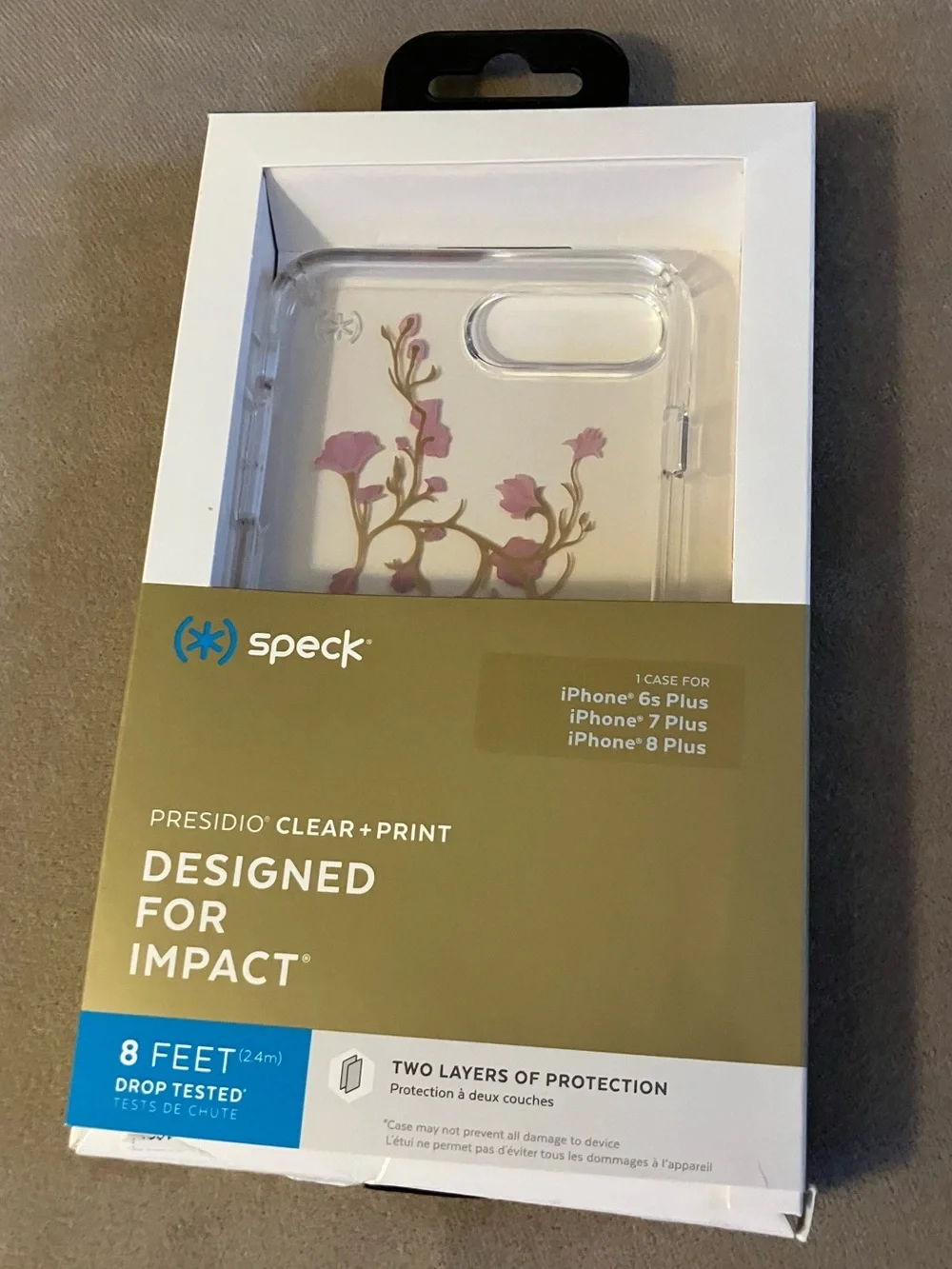 NIB Speck Presidio clear floral iPhone case